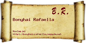 Bonyhai Rafaella névjegykártya
